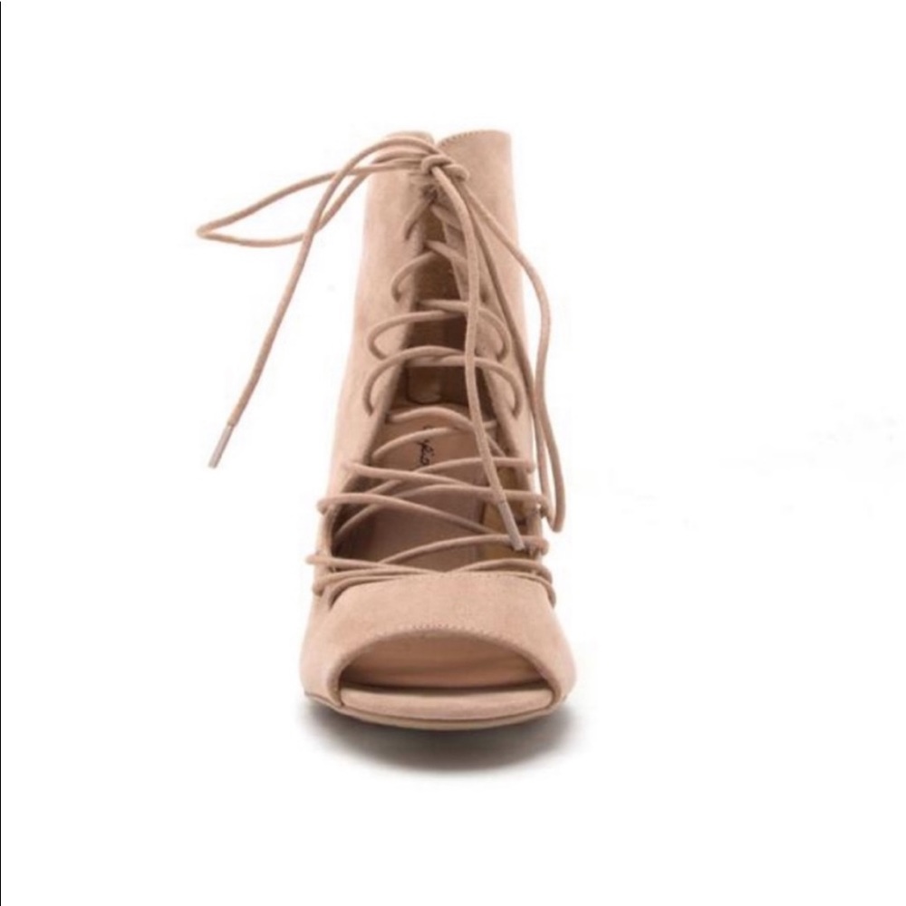 NEW Lola Lace Booties- Light Taupe - Picture 5 of 8